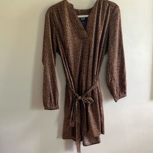 Gap Cheetah Print Shirt Dress